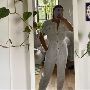 Vintage DREAMS white jumpsuit/coveralls s/m